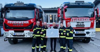Feuerwehren bedanken sich bei Berthold Uggowitzer